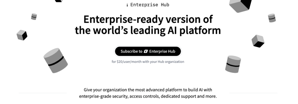 Hugging face Enterprise AI hosting Platform